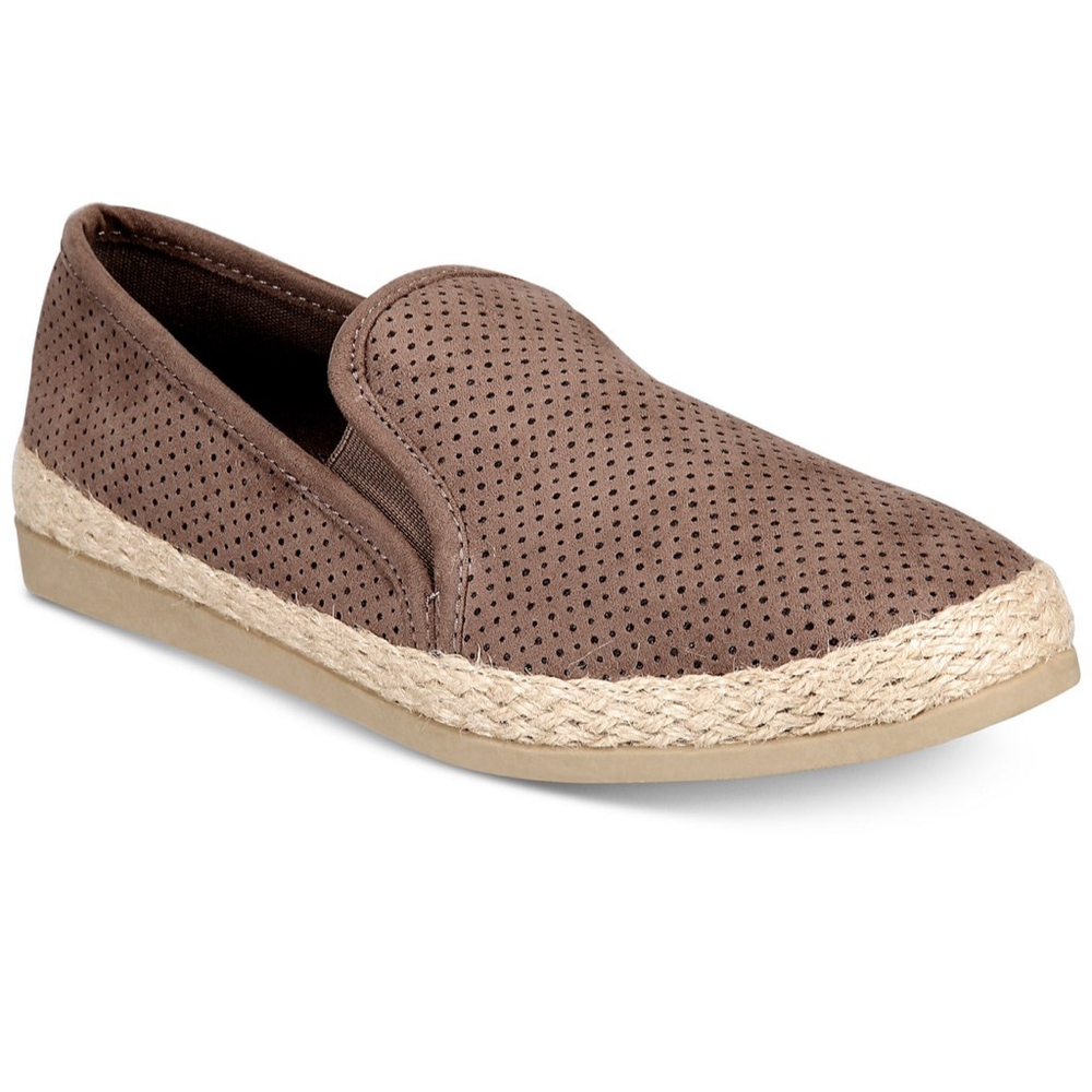 Esprit Erin Slip-on espadrille Breathable‎ Gray Loafer Size 8 EUC